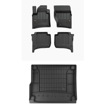 ProLine car mats and boot liner set fitted to Volkswagen Touareg II 2010-2018